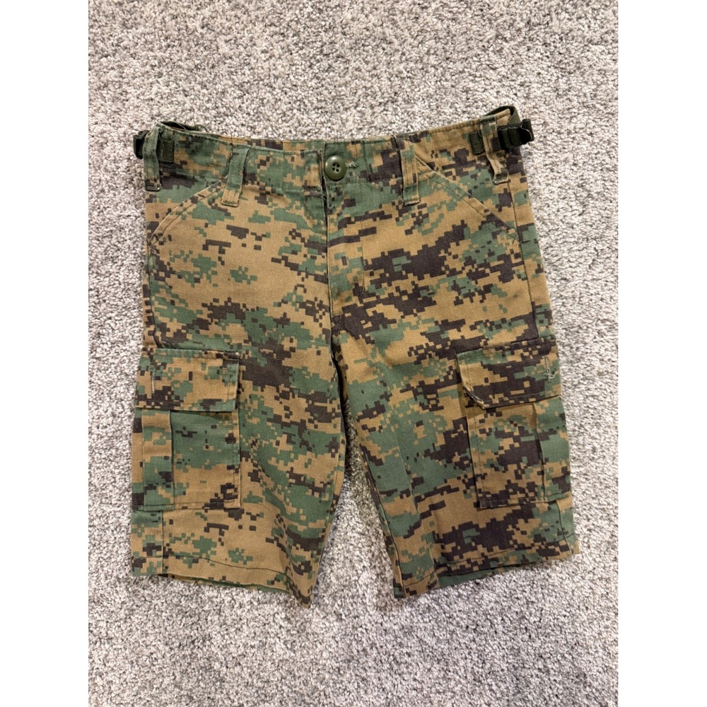 Camo Cargo Shorts Youth S Marine USMC Style *
